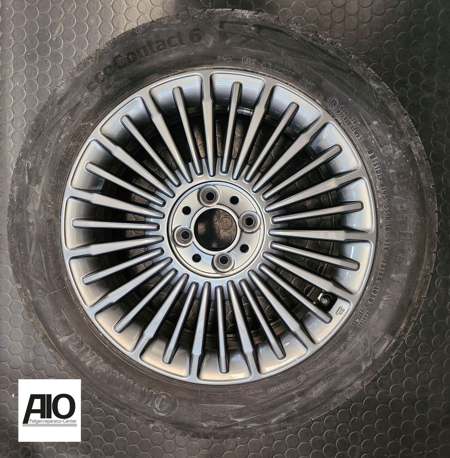 LF1 Original FIAT Felge 52140537 – Vielspeiche Grau – 500e ab 2020-