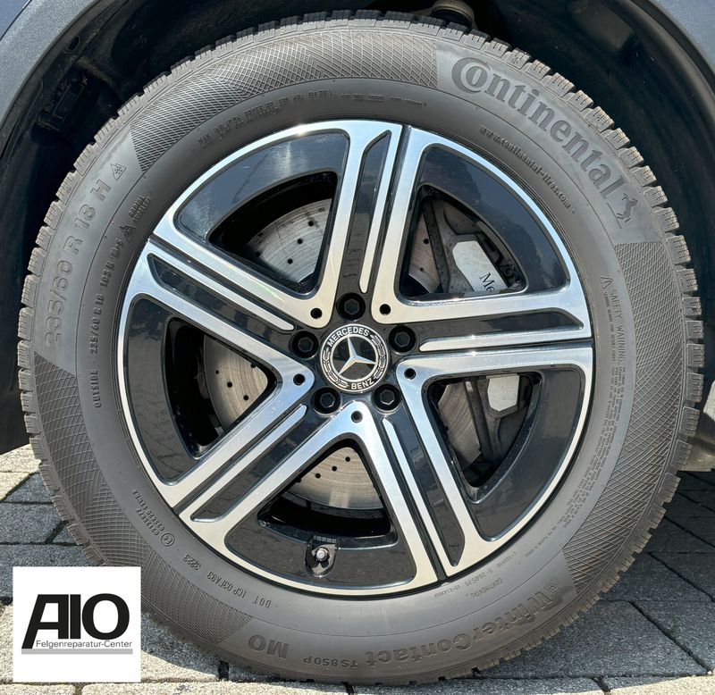 LF1 Original Mercedes Felge – A2544015500 5-Speichen-Rad Schwarz HGG VA - GLC Typ X254