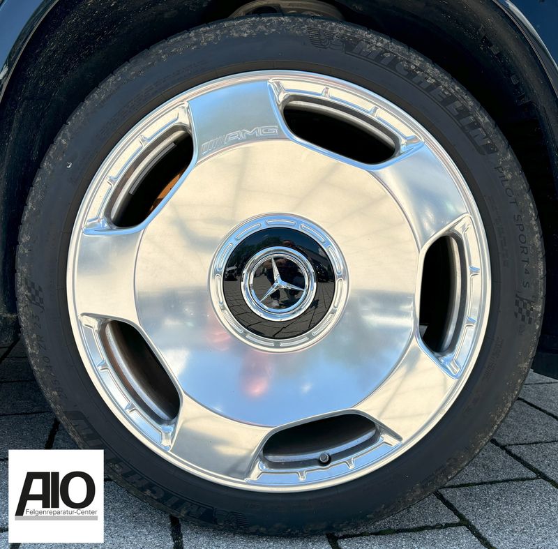 LF1 Original Mercedes Benz Felge A2904011500 – AMG 5-Loch Design Silber poliert HA –  AMG GT 4-türer Coupé  X290