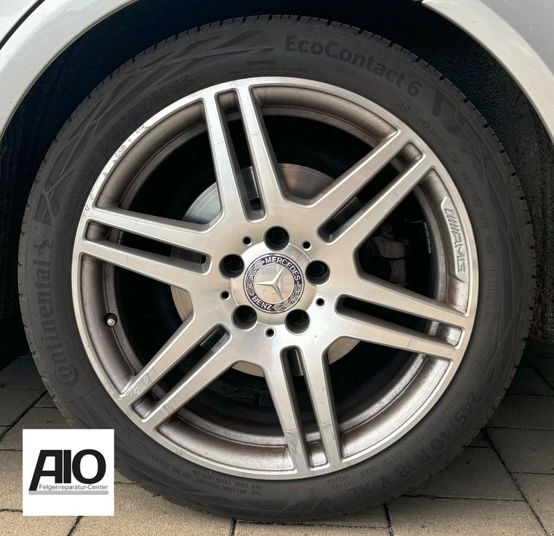 LF1 Original Mercedes Benz Felge A2074011402 – AMG-5-Doppelspeichen-Rad Grau HGG – E-Klasse C207 / A207 2010-2017