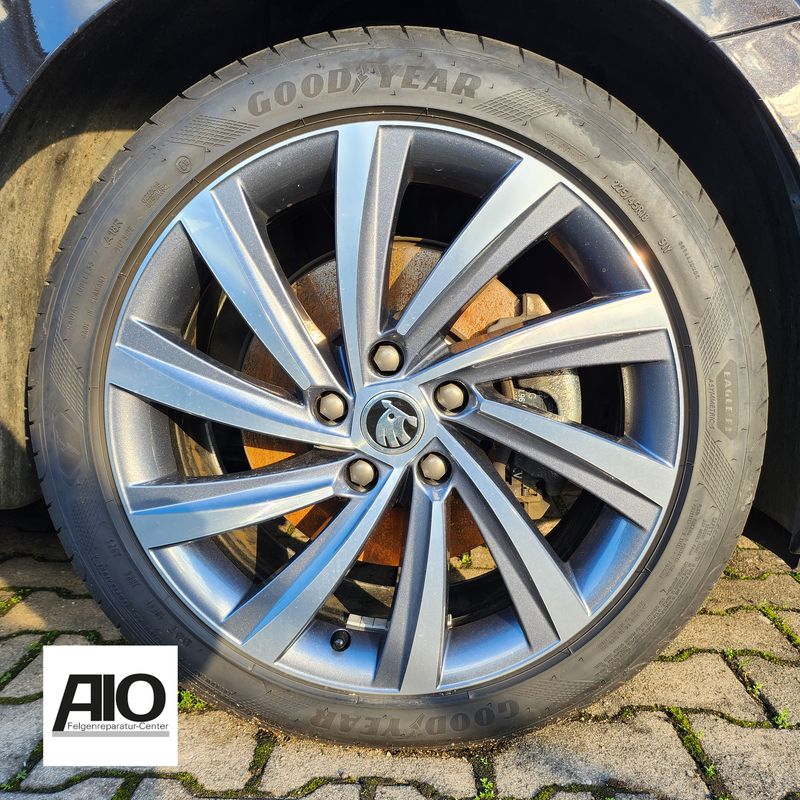 LF1 Original Skoda Alufelge 5E3601025AG –  "Perseus" Vielspeichen Design Grau HGG – Octavia IV Typ NX
