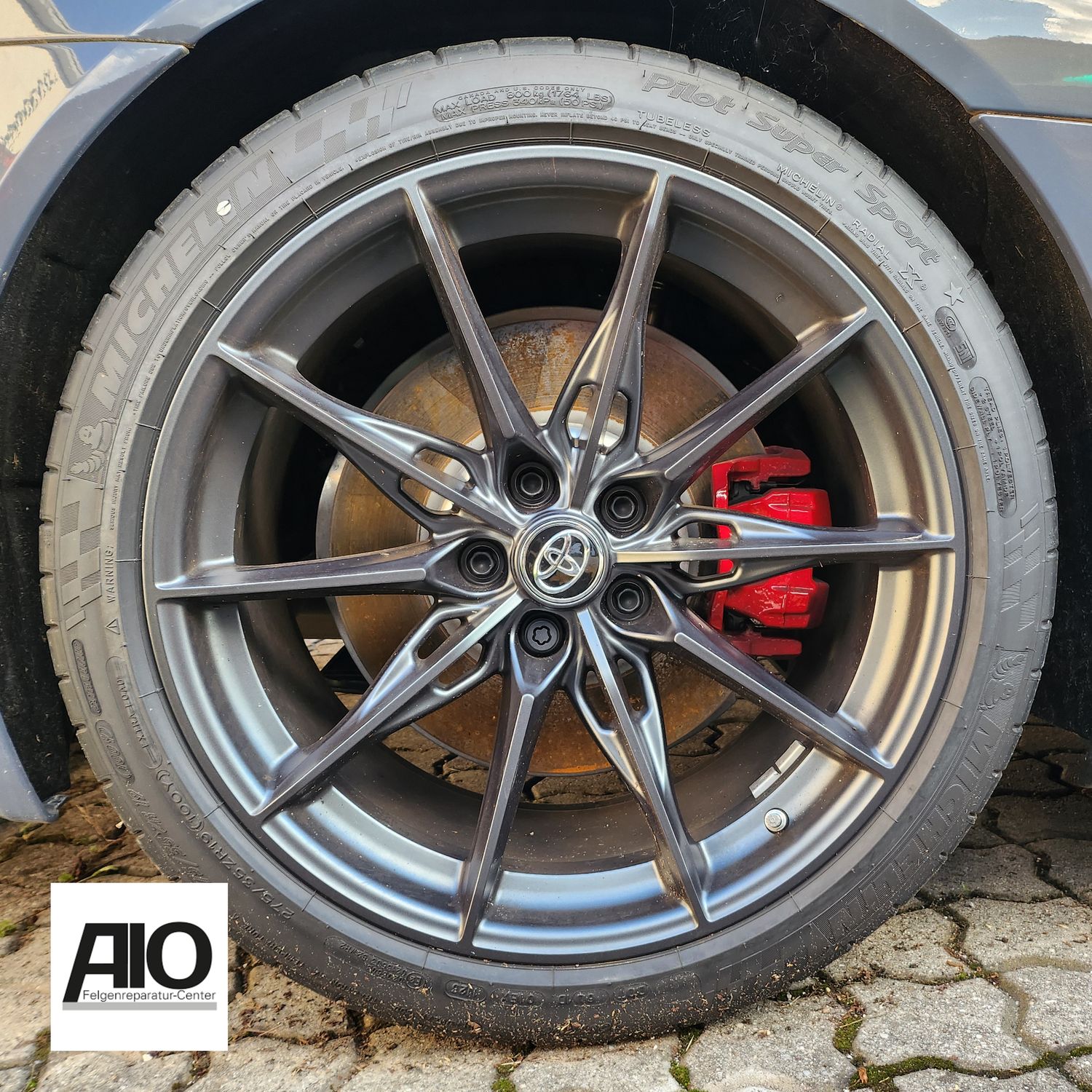 LF1 Original Toyota Felge 8813063 - Sternspeiche Schwarz Chrom HA - Supra GR MT-Edition 