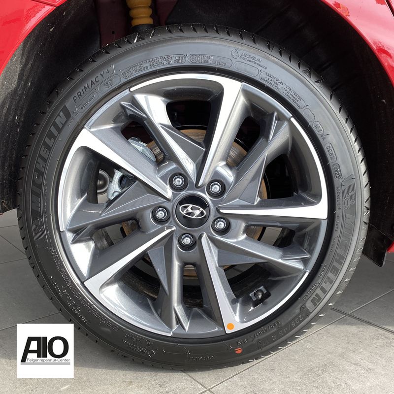 LF1 Original Hyundai Felge 52910-G4700 
 - Dynamik Design Grau HGG - i30 / i30N  Fastback 2017-