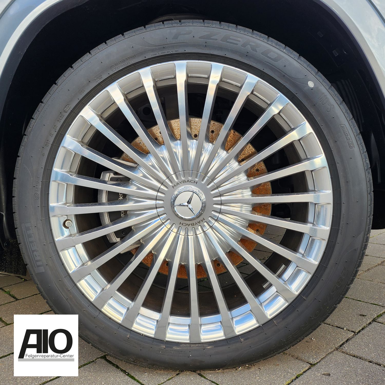 LF1 Original Mercedes Benz Felge A1674011600 – Vielspeiche Chrom VA – MAYBACH GLS X167