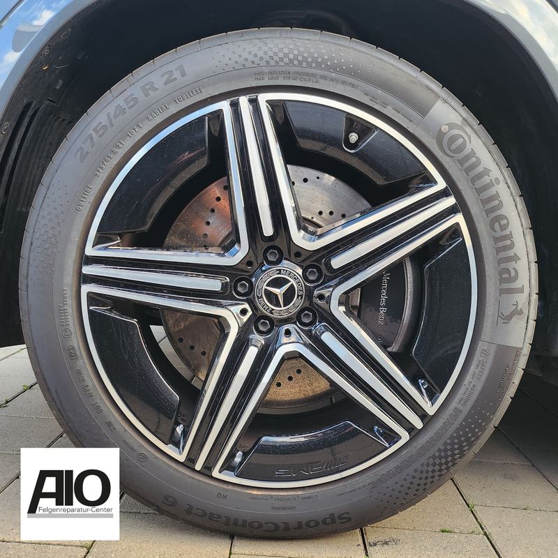 LF1 Original Mercedes Felge A2544010700 –  5-Speichen-Design Schwarz HGG HA – GLC Typ X254