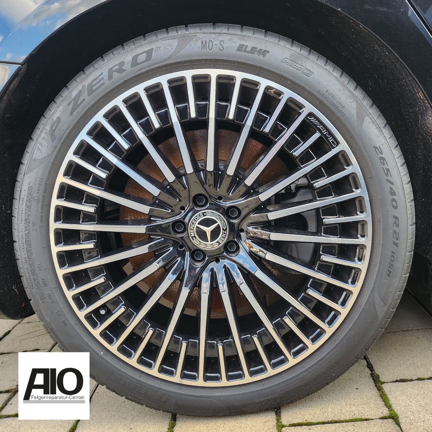 LF1 Original Mercedes Felge A2934011100 –  Vielspeichenrad Schwarz HGG HA – EQS V297 ab 2021-