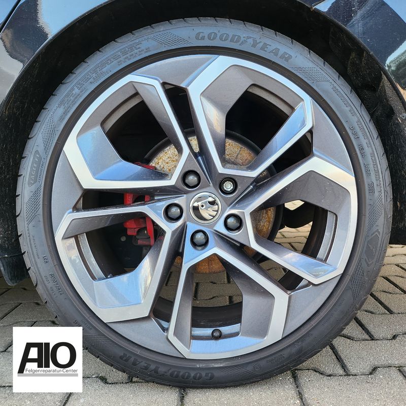 LF1 Original Skoda Alufelge 5E3071499A – ALTAIR Doppelspeichen Design Grau HGG – Octavia RS IV Typ NX