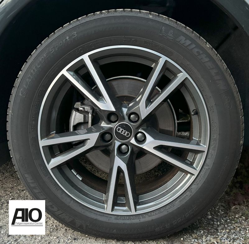 LF1 Original Audi Felge 80A601025R - 5 Doppel V Design HGG Grau - Q5 Typ FY ab 2017