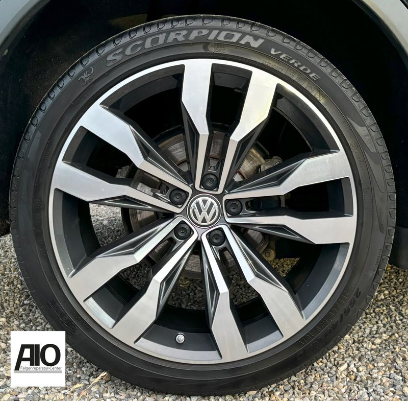 LF1 Original VW Felge 5NN601025A – SUZUKA 5-Doppelspeichen-Design Schwarz HGG – Tiguan Allspace