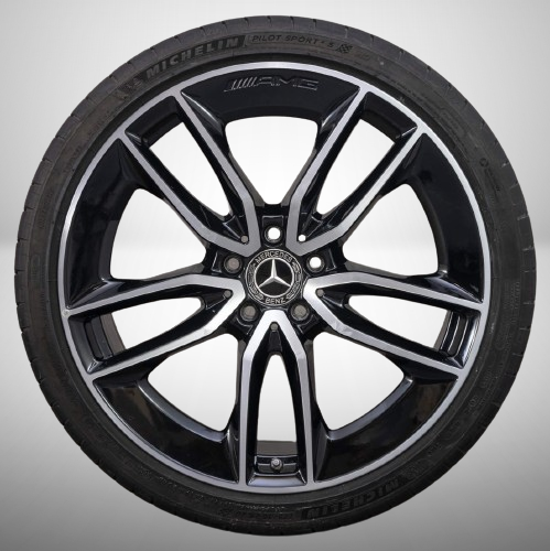 LF1 Original Mercedes Benz Felge A2134014900 – Doppelspeichen-Rad Schwarz HGG VA – E-Klasse 213 E 53 / E43