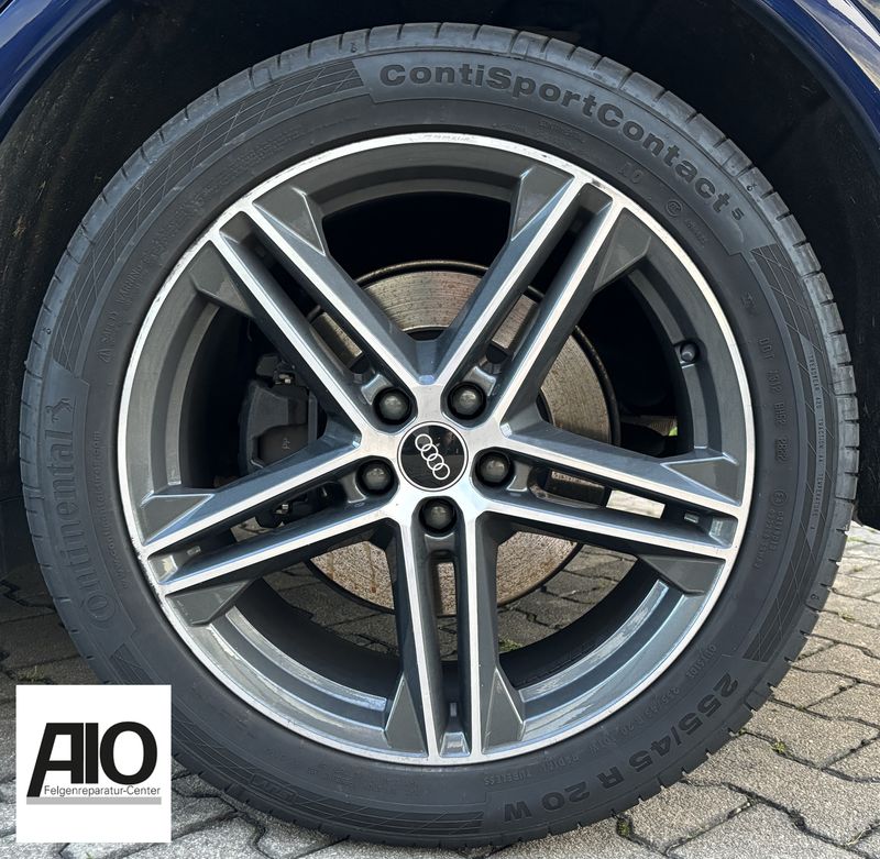 LF1 Original Audi Felge 80A601025H - 5-Parallelspeichen-Design Grau HGG - Q5 Typ FY ab 2017