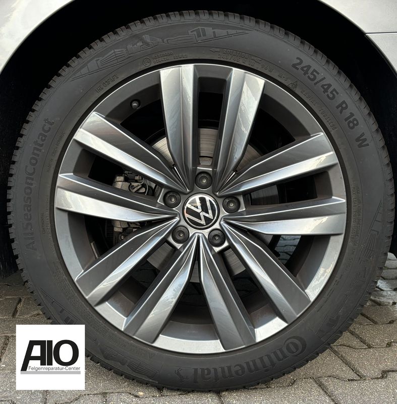 LF1 + Lack Original VW Felge 3G8601025R - Almere V-Speiche Grau Dark - Arteon