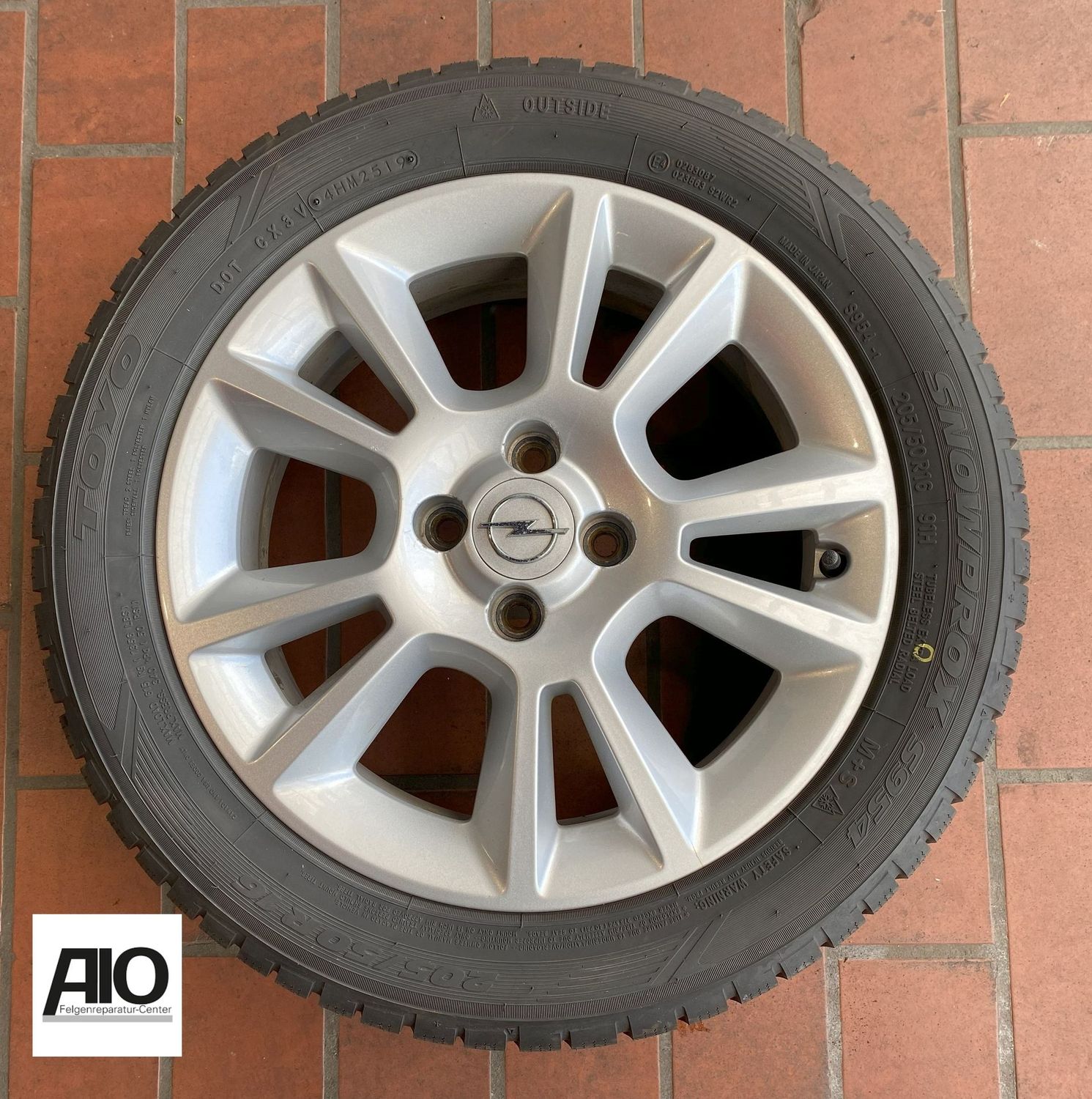 LF1 Original Opel Felge 93162534 - 5-Doppelspeiche Silber -  Tigra Twintop