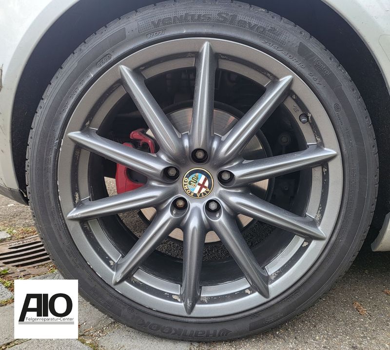 LF1 + Lack Original Alfa Romeo Felge 156081129  - Vielspeichen Design grau - Alfa Romeo Brera Typ 939 / 159
