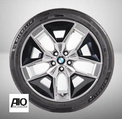 LF1 Original BMW Felge 5A324D8 
 - Styling 936 M Aerodynamik Silber + Inlays - 5er / i5 Typ G60/G61