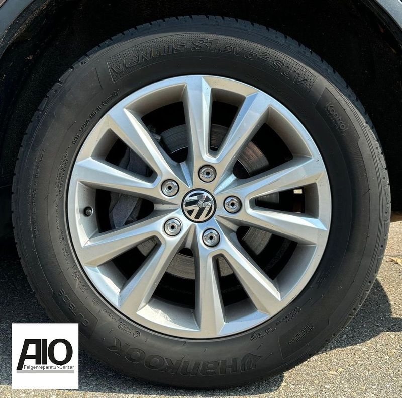 LF1 Original VW Felge 7P6601025C – Karakum 5-V-Speiche Silber - Touareg 2