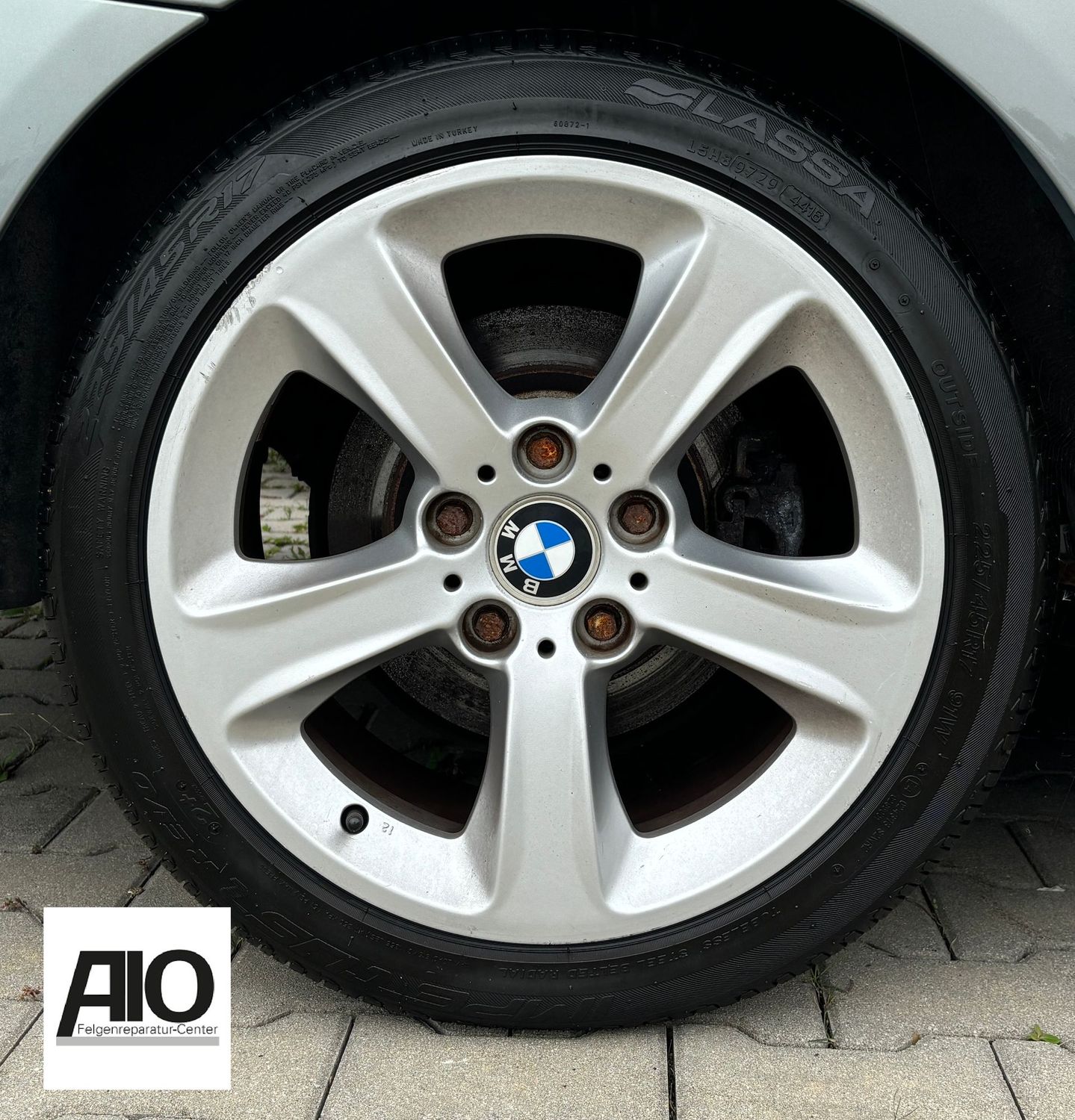 LF1 Original BMW Felge 6762300 - 137 Sternspeiche Silber - 3er Typ E46 von 1998 - 2006