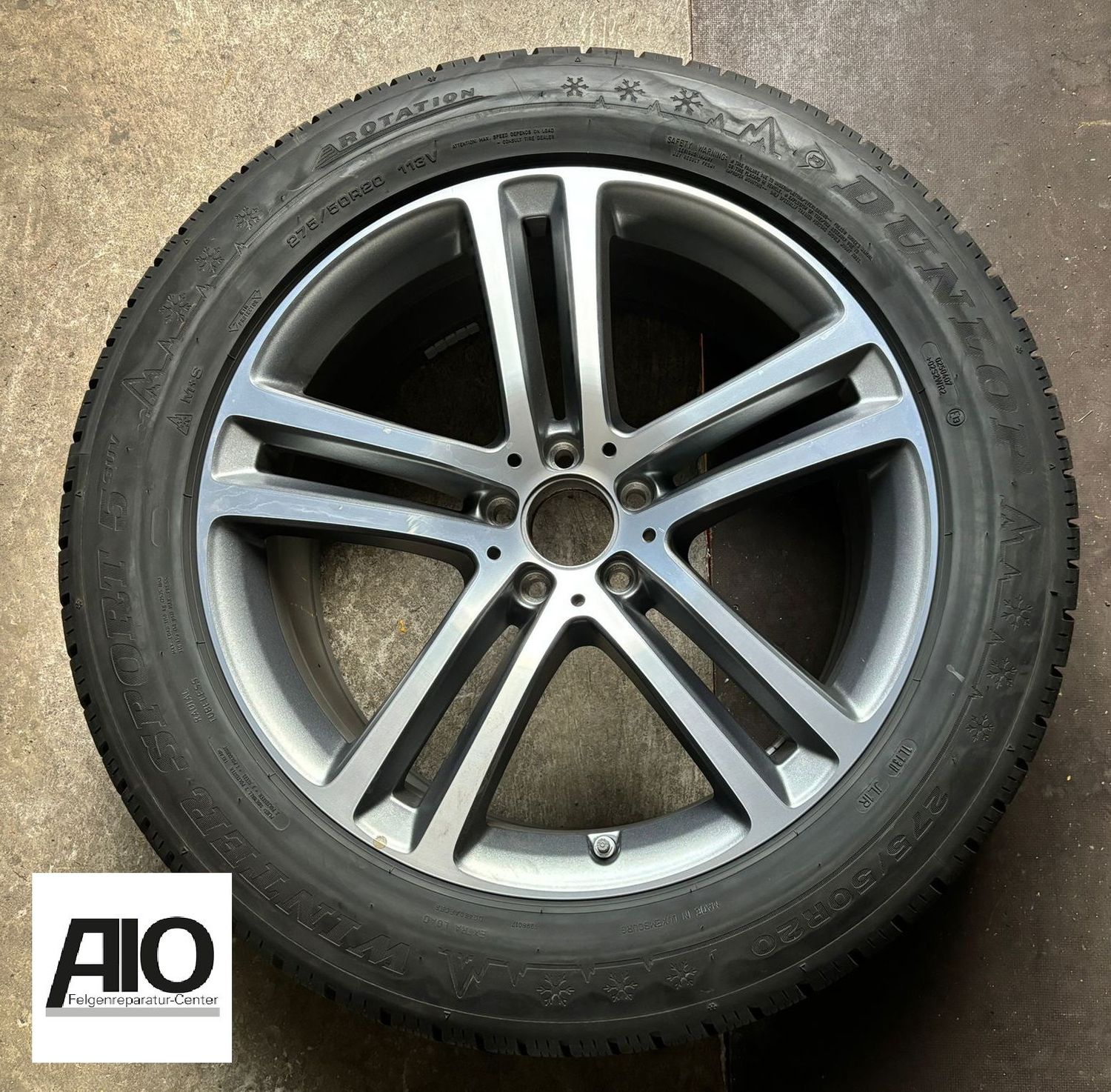 LF1 Original Mercedes AMG A1674012500 - 5-Doppelspeichen-Rad Grau HGG HA - GLE V167 / C167