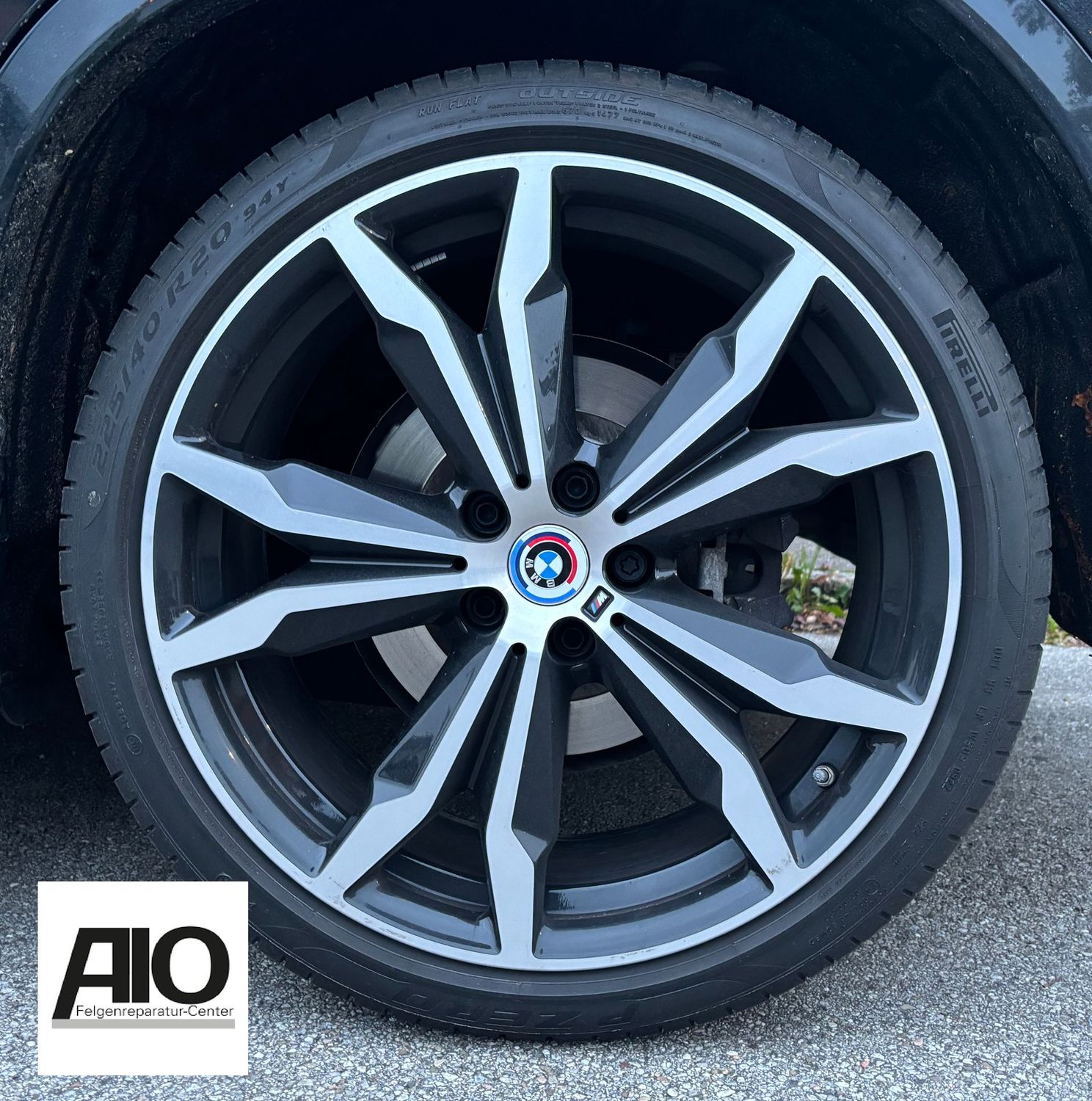 LF1 Original BMW Felge 36118008622 - Styling 716 M Y-Speiche Schwarz HGG - X1 Typ F48 / X2 Typ F39