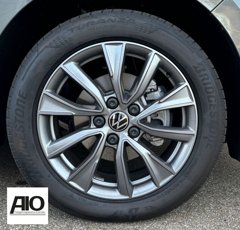 LF1 + LACK Original VW Felge 7T0601025E – TOSHIMA V-Speiche Grau– T7 Multivan ab 2021