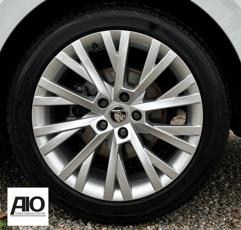 LF1 Original Skoda Alufelge 3V0601025AN – ANTARES Vielspeichen Design Silber – Superb III Typ 3V