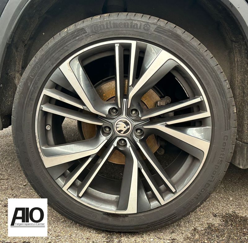 LF1 Original Skoda Alufelge 5LA601025J – NEPTUNE Design Grau HGG VA – Enyaq iV