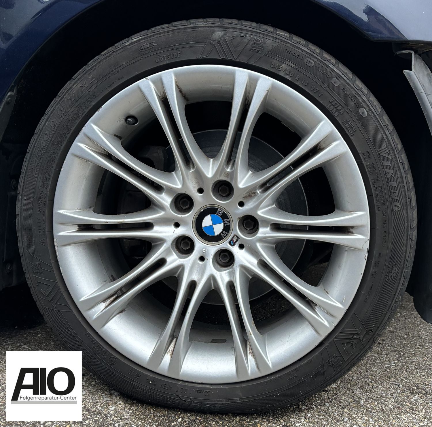 LF1 Original BMW Felge 36118036944 - Styling M135 10-Doppelspeiche  Silber - 5er Typ E60 / E61 von 2003 - 2010