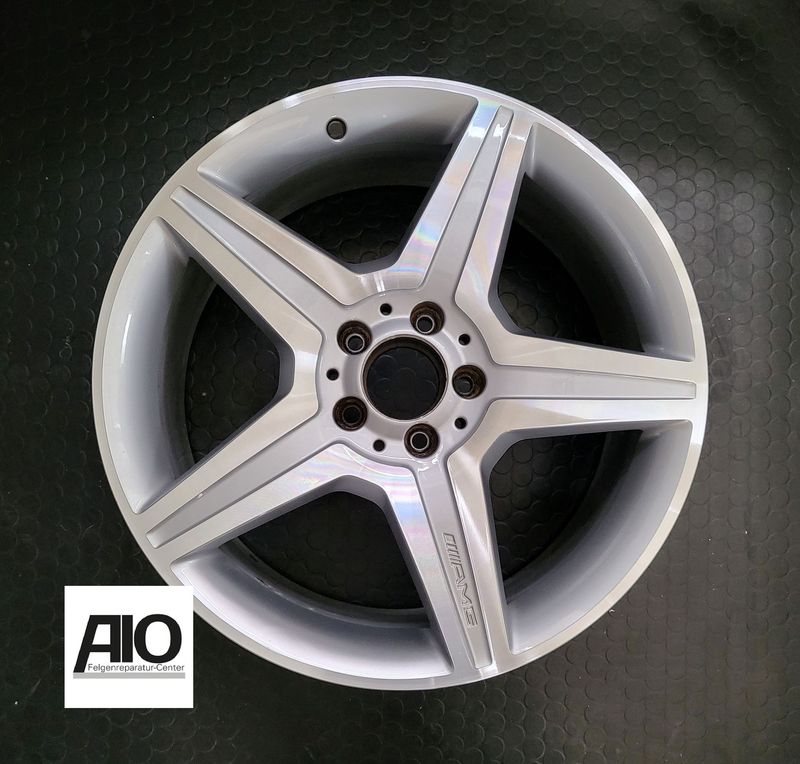 LF1 Original Mercedes Alufelge A2214016002 – 5-Doppelspeichen-Rad Silbergrau HGG VA – S-Klasse W221 / CL-Klasse C216