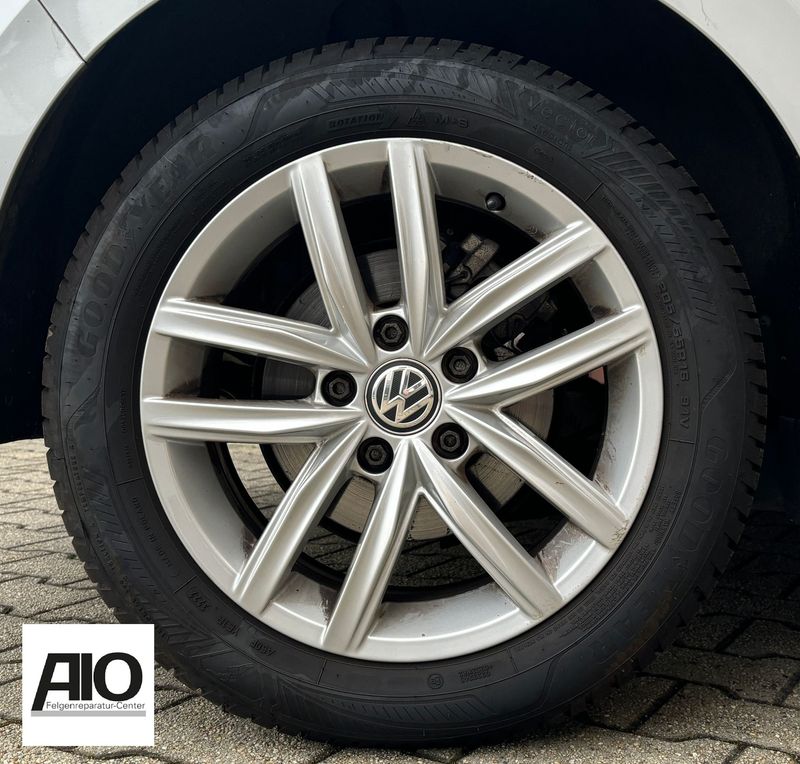 LF1 Original VW Felge 5G0601025CS – HITA 5-Doppelspeiche Silber – Golf 7 Typ AU