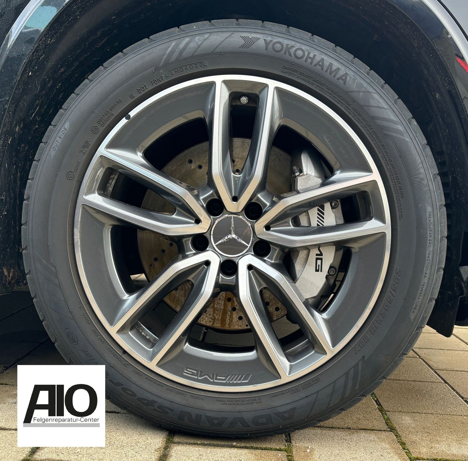 LF1 + LACK Original Mercedes Benz Felge A2474011800 – 5-V-Doppelspeiche Grau HGG –  GLB35 AMG Typ X247