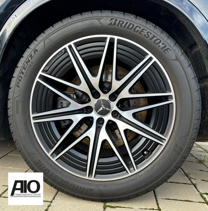 LF1 Original Mercedes Felge A2544011300 – 10-Doppelspeichen-Rad Schwarz Matt HGG HA – GLC 43 63 Typ X254 C254