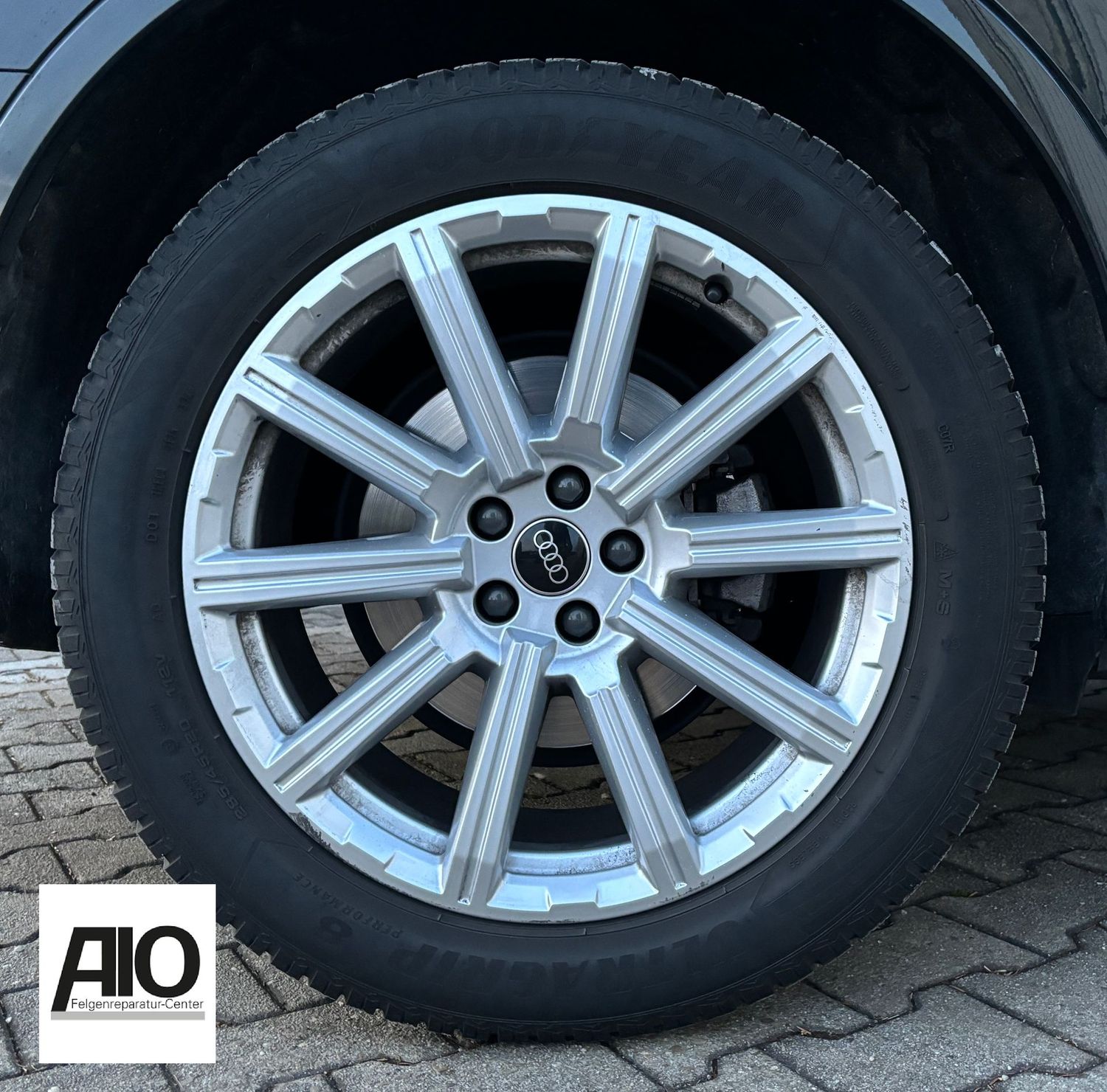 LF1 Original Audi Felge 4M0601025AD   - 10-Speichen Design Silber - Q7 E-tron Typ 4M ab 2015 -