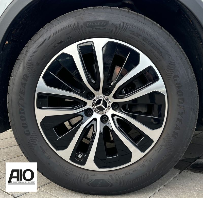 LF1 Original Mercedes Felge A2544015100  – 10-Speichen-Rad Schwarz HGG – GLC Typ X254 C254