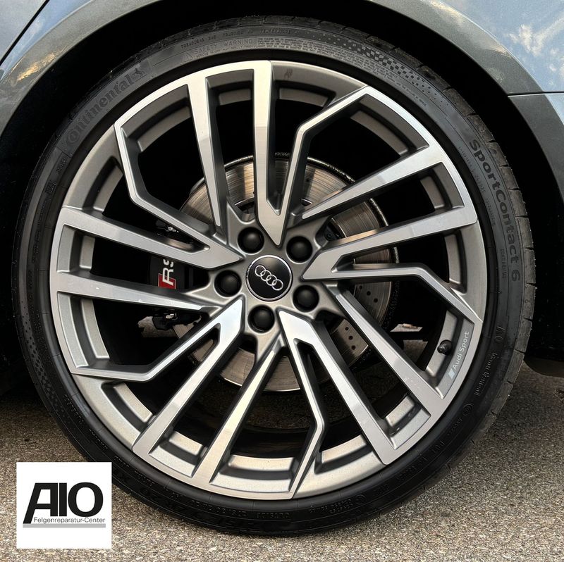 LF1 Original Audi Felge 4K8601025AN - 5-Segmentspeichen-Evo Grau Matt HGG - A7 S7 Typ C8 4K ab 2018 -