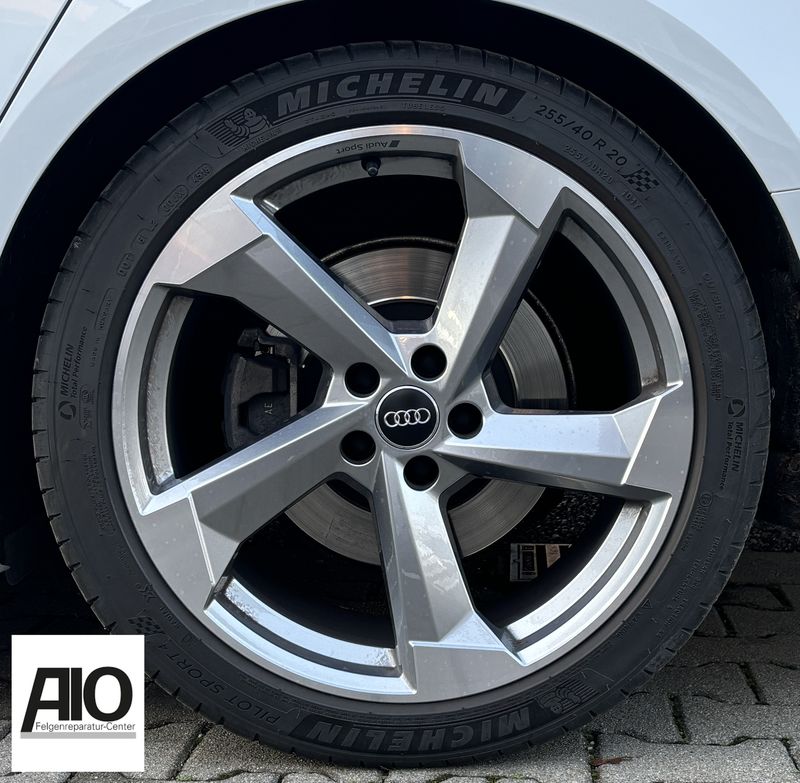 LF1 Original Audi Felge 80A601025S - 5-Arm-Turbinen Design HGG Grau - Q5 Typ FY ab 2017 -  SUV
