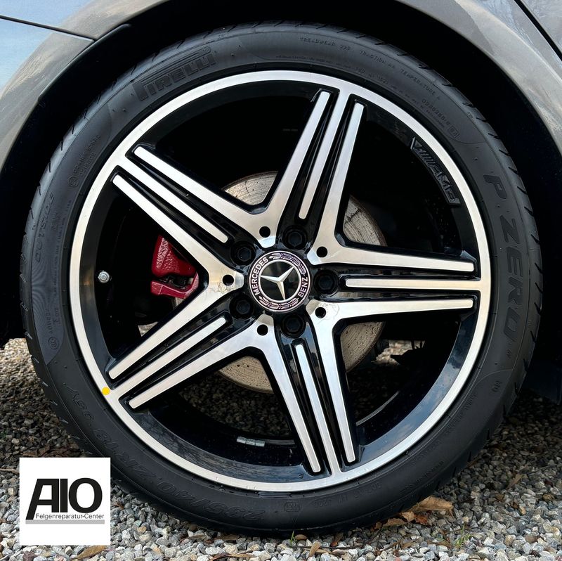 LF1 Original Mercedes Benz Felge A1764010402 – 5-Triplespeichen-Rad Schwarz HGG –  CLA X117 / C117 2013-2019