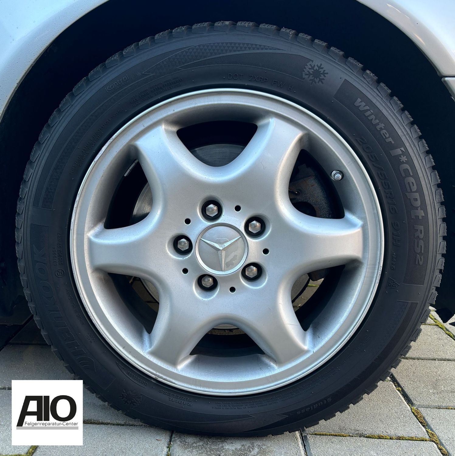 LF1 Original Mercedes Benz Felge A2084010502 – 6-Speichen-Design Silber HA –  CLK Typ 208