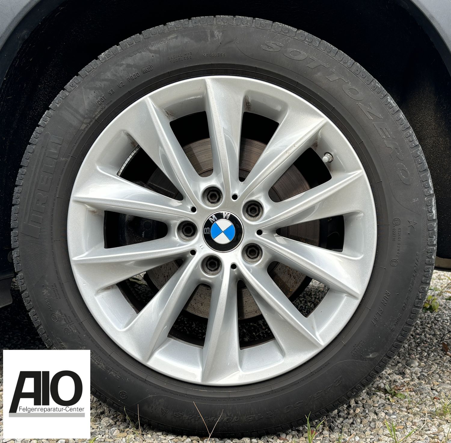 LF1 Original BMW Felge 6787578 - V-Speiche 307 Silber - X3 Typ F25 / X4 Typ F26  2010-2018