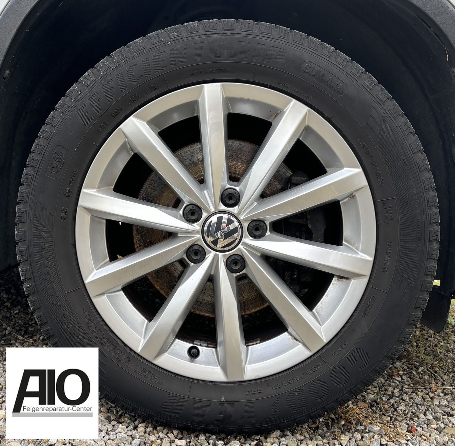 LF1 Original VW Felge 5N0601025AN – Novara 10-Speichen-Design Silber – Tiguan I Typ 5N