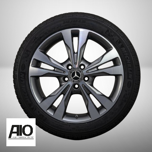 LF1 + LACK Original Mercedes Benz Felge A4474010501 - 5-Doppelspeichen-Rad Grau – V-Klasse / Vito Typ 447