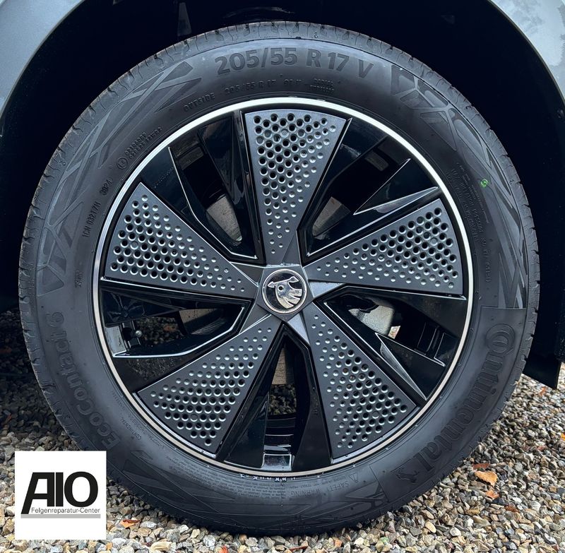 LF1 Original Skoda Alufelge 57A601025AS – Procyon Design Schwarz – Karoq Typ NU ab 2017-