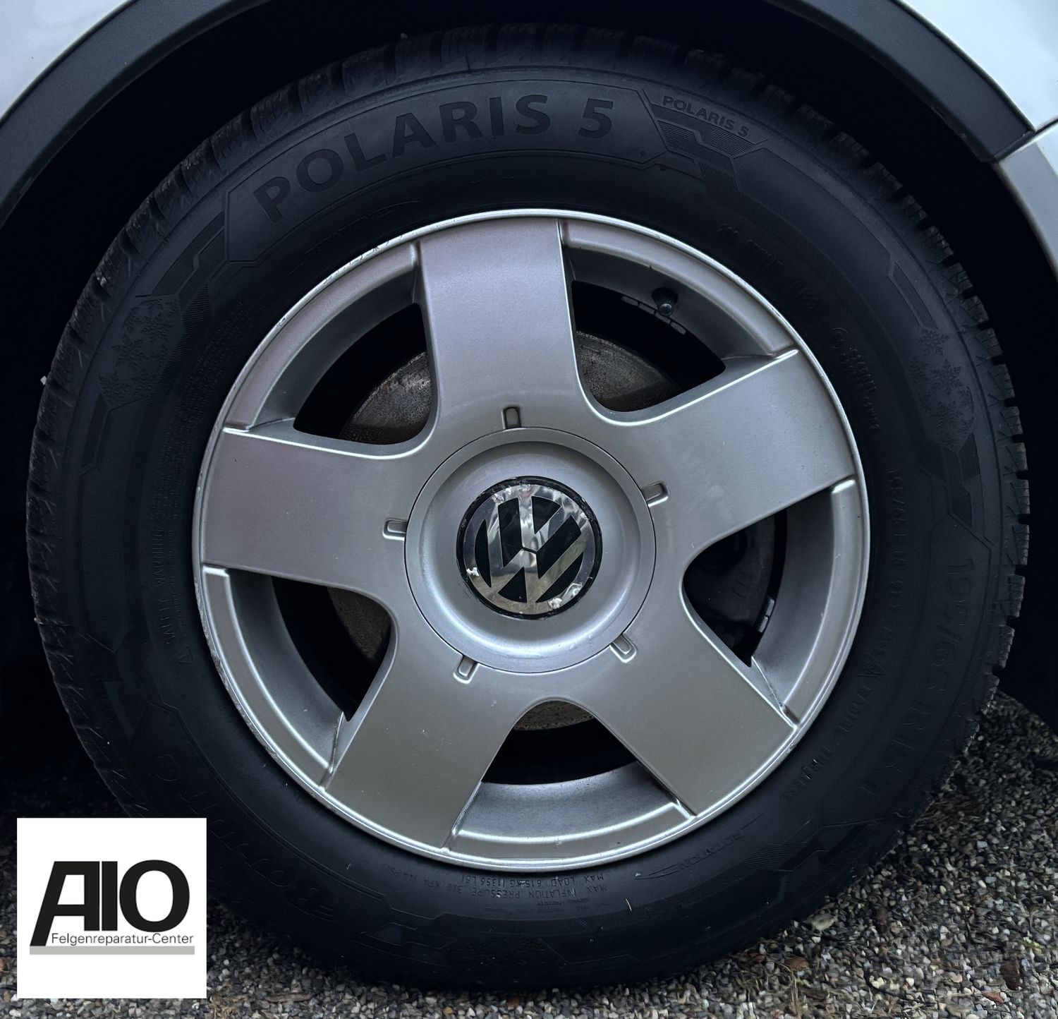 LF1 Original VW Felge 1J0601025BA – OZ-Design Aristo Chromsilber – Golf 5