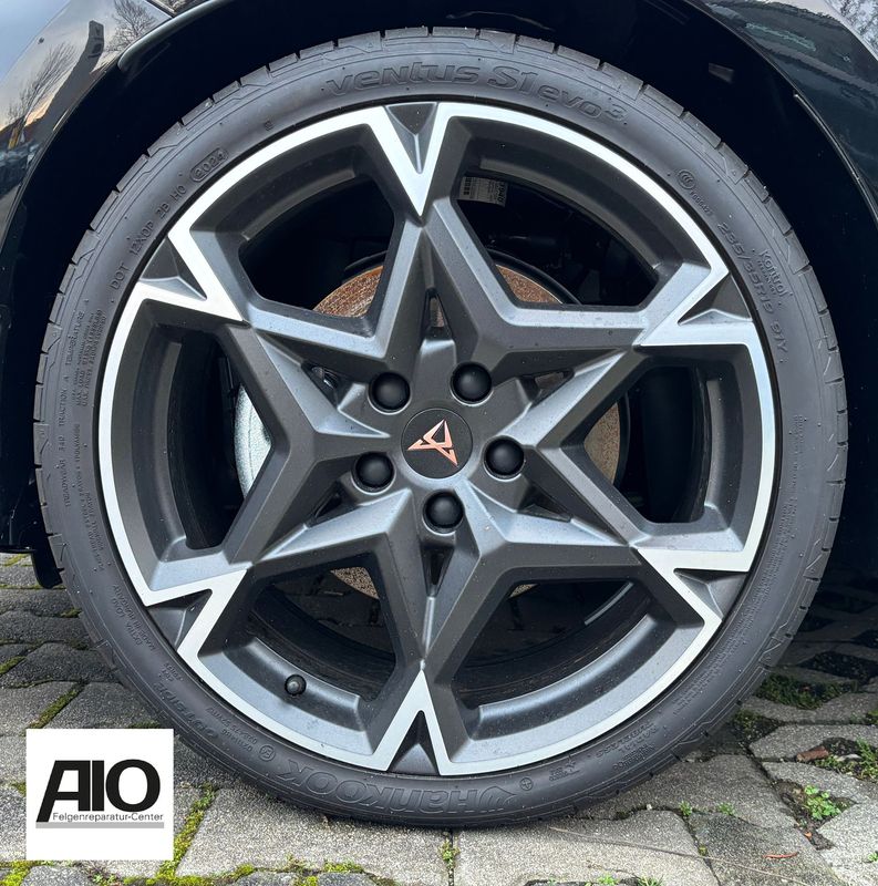 LF1 + LACK Original Cupra Alufelge 5FA601025AE – 6-Sternspeichen-Design Grau Met. HGG –  Cupra Leon Typ 5F
