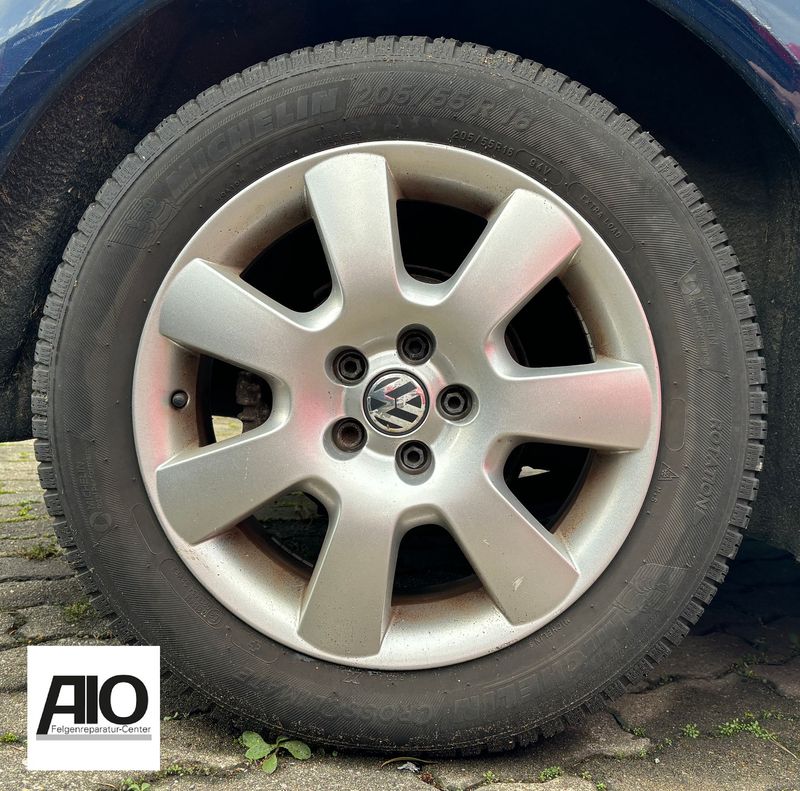 LF1 Original VW Felge 1C0601025H - ROUTE66 Design Chrom Silber – Beetle 9C , Golf 5 1K