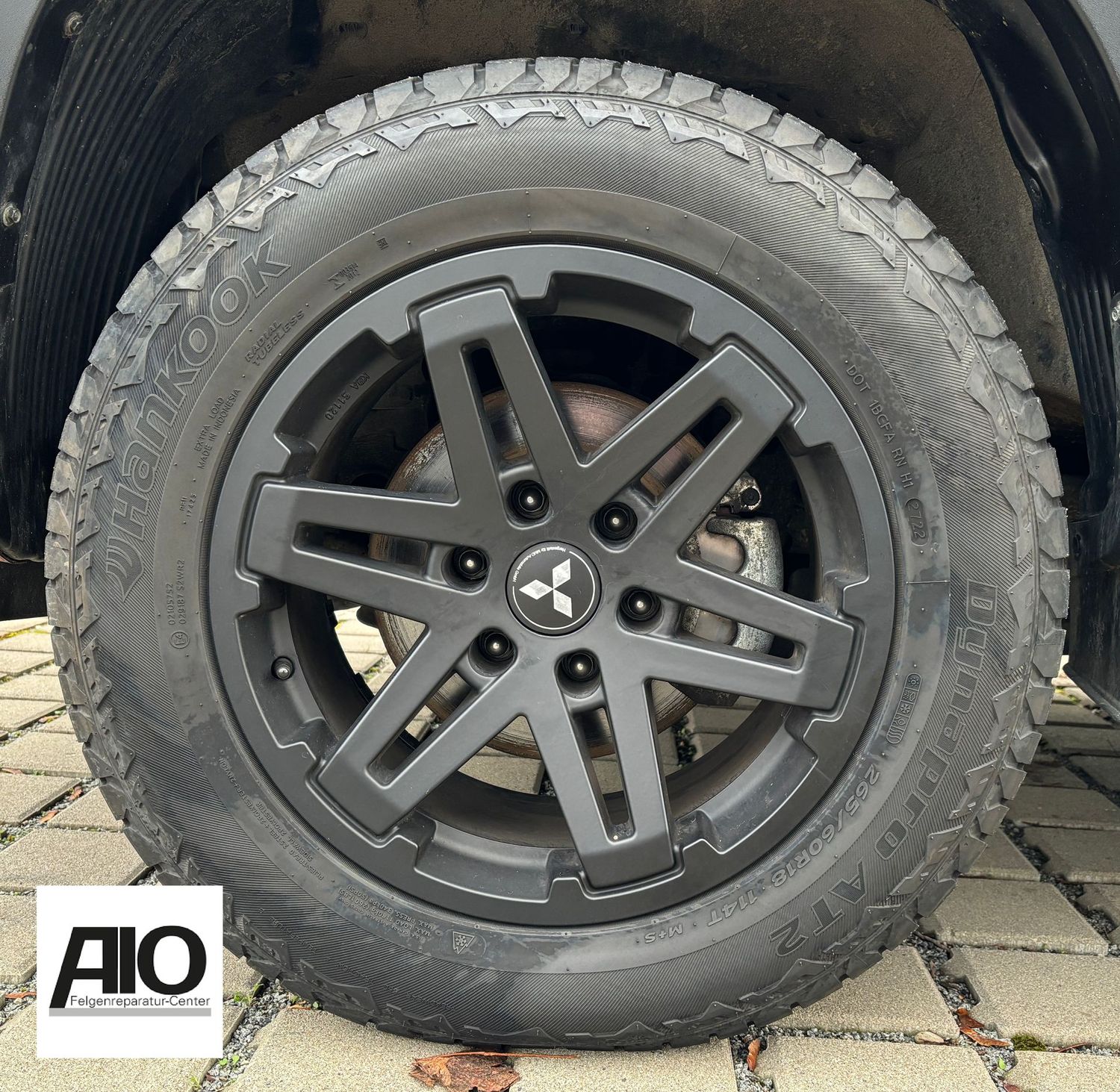 LF1 Original Mitsubishi Felge Z5715004 – 5-Doppelspeiche Schwarz Matt –  L200