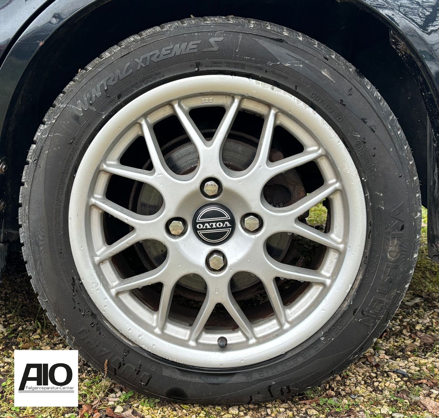 LF1 Original Volvo Felge 31202240 - CRATER BBS RX 238 Kreuzspeichendesign Silber - S40/V40 von 1996-2004