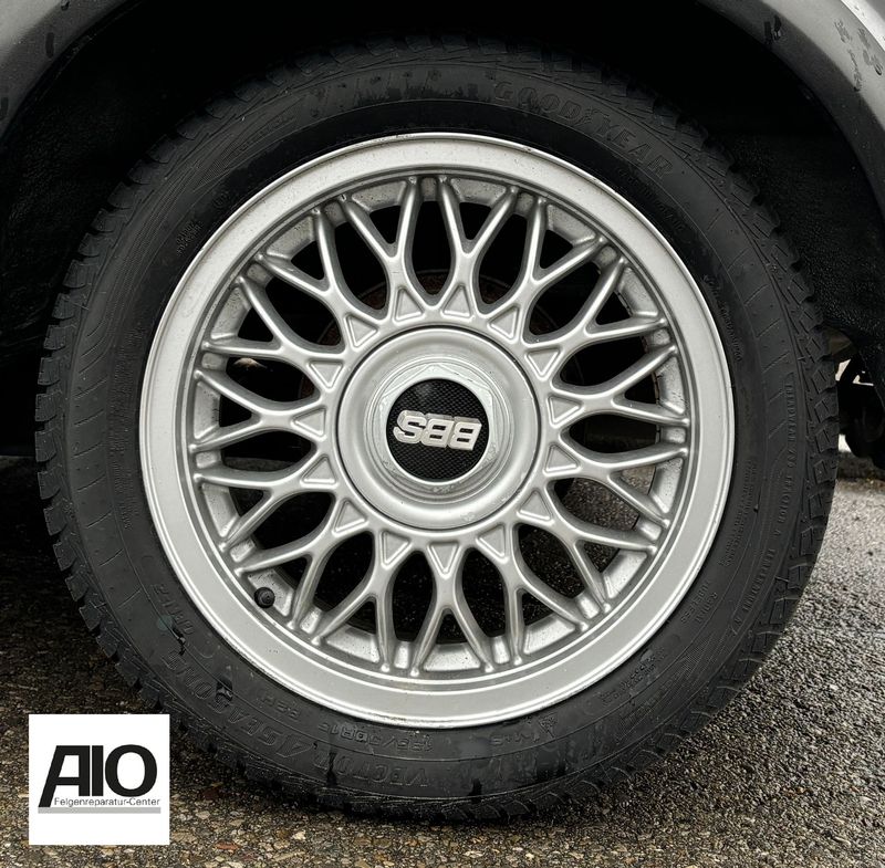 LF1 Original VW Felge BBS 433 – 1H0601025L Kreuzspeiche Silber – Golf 3 GT Special