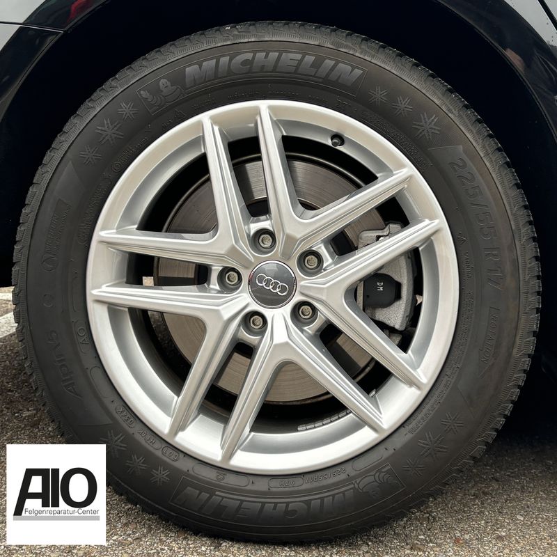 LF1 Original Audi Felge 8W9601025D - 5-Doppelspeichen Design Silber - A4 Allroad Typ 8W 2016-