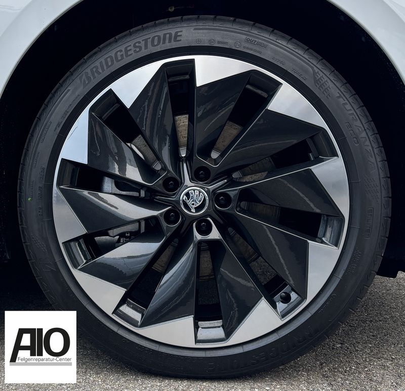 LF1 Original Skoda Alufelge 5LG071491T –  BETRIA Turbinendesign Schwarz Matt HGG – Enyaq iV 50/60/80