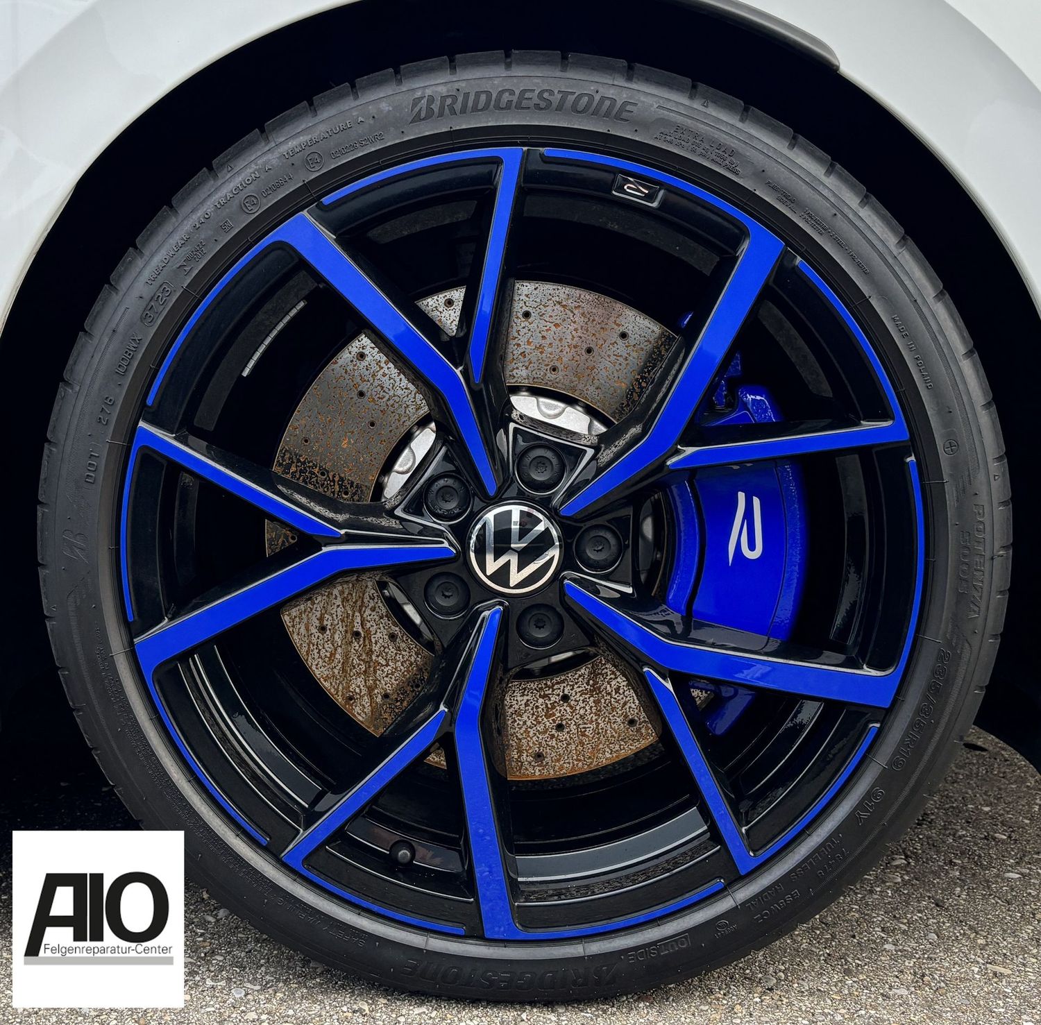 LF1 Original VW Felge 5H0601025AM – ESTORIL Y-Speichen-Design Blau HGG – Golf 8 Typ CD 2019